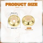20pcs 6mm Positioning Spacer Beads For Bracelets  14k Gold