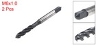 2pcs M6 X 1 0 Spiral Flute Tap Metric Machine Thread Tap Hss Nitriding Coated