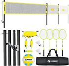 32ft 26ft 20ft Professional Volleyball Badminton Net Set W  Adjustable Poles Bag