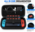 Nintendo Switch Carrying Case Hard Shell Travel Bag Eva Protective Storage Black