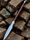 Custom Handmade Carbon Steel Viking Spear  Survival Norse History Hunting Sword