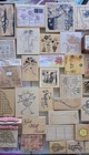 Vintage Wood Rubber Stamps Huge Lot New   Used Discontinued Nice Variety  200  
