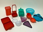 Tupperware   Multicolor   Lunch Containers Utensils Mixed Lot New