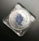 1990 Australian Kookaburra 1 Oz  999 Fine Silver 1st Year Issue
