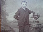 Harold George Wise Vintage Cabinet Card Portrait Of Young Man In Victorian Era  