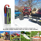 2x Ovonic 3s 11 1v 6500mah 120c Lipo Battery Ec5 For Arrma Typhon 3rc Car Truck