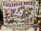 Gingerbread Bakery  Cute Christmas  Handcrafted Plaque Sign 1