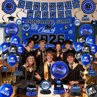 Class Of 2026 Graduation Party Decorations - Blue And Black Theme Set