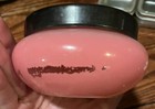 Vtg Antique Powder Jar Pink Vanity Victorian Scene Container Canister Storage