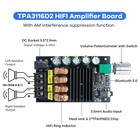 200w Bluetooth 5 0 Amplifier Board Tpa3116d2 100w 100w Stereo Dual Channel Mi   