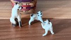 Vintage Hagen Renaker Siamese Cat Figurines Set Of 3 Miniatures In Basket