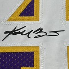 Framed Facsimile Autographed Kobe Bryant 35x39 Purple Jersey
