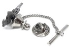 Pewter  Coat Of Arms Shield Tie Tack   Lapel Pin Mfg  Direct Pricing   