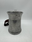 Antique Lidded Pewter Tankards