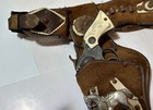 Vintage Hubley Texan Jr Die Cast Original Cowboy Toy Cap Gun With Holster