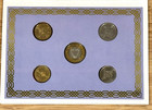 Vintage 1993 Bahrain Monetary Agency Uncirculated Coin Set 5 10 25 50   100 Fils