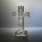 Rare Vintage Waterford Crystal Cross 10 5  Large Standing  - 10135