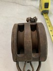 Vintage Madesco Products Wood Pulley Block Double Pulley Made In Easton Pa