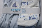 Carter s Baby 2-pack Hooded Animal Towels Ap2 Blue ivory One Size  30 x30  