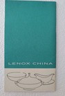Vintage 1962 Lenox Booklet  the Reference Book Of Fine China  Mid Century 
