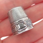 Simons Brothers Sterling Silver Antique Collectors International Sewing Thimble