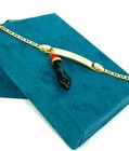 18k Gold Filled Baby Id Azabache Bracelet  Pulsera Para Bebe Para El Mal De Ojo
