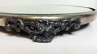 Antique Art Nouveau Silverplate Vanity Mirror Plateau Tray Beveled Glass 1800s