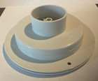 5 1 2  White Round Rotaire Grille Heat Ac Air Duct Outlet Vent  2  Reducer Boat