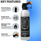 Police Magnum Pepper Spray 24 Oz Fire Master Fogger Defense Security Protection