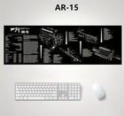For Ar-15 Desk Mat Cleaning 35x12 Inch Anti Slip Gun Pad For Computer Mouse Pad