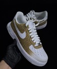 Air Force 1 Custom Shoes White Glitter Gold Bottom Mens Womens Kids Baby Sizes