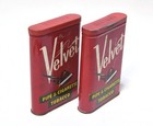 2 Vintage Velvet Tobacco Advertising Pocket Tin