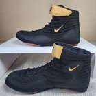 Nike Inflict 3 Wrestling Shoe Black gold Mens Size 9 5 New 325256-004