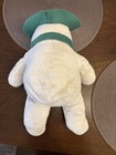 Eden Raymond Briggs Snowman Plush 15  White Green Felt Hat Scarf Vintage  as Is 