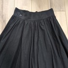 Y s Yohji Yamamoto Black Maxi Wrap Skirt Size 3 90cm Cotton Flare From Japan