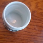 Limoges France Porcelain H  roine Apothecary Jar White Green Gold Trim