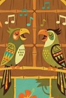 Enchanted Tiki Room Mickey And Minnie Disneyland Attraction Ride Disney Poster