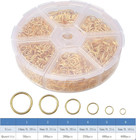 1600pcs Open Jump Rings Gold Jump Rings Set Gold Plated Jump Rings For Jewelry