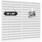 4 Pack Pegboard Panels Wall Organizer Pegboards Peg Board Brackets For Office 