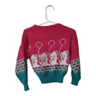 Popsicle Vintage Sweater Size 3 Girls Teddy Bears W  Balloons Hot Pink   Green 