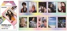 Fujifilm Instax Mini Instant Film Macaron  Pink Lemonade Black And Blue Frame