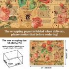 Bolsome 12 Sheets 28   20 Inches Reversible Vintage Newspaper Inches  Pink 