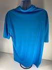 Nike Men s Golf Polo Shirt Dri-fit Size Xl Blue Button Up W graphics On Shirt