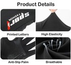 Eohak Men Uv Protection Fishing Gloves Summer Non Slip One Size  Black