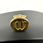 Vintage Brass Wax Seal Stamp Monogram W Ornate Fleur De Lis 2 