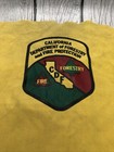 Vintage Cal Fire Cdf Patch California Dept Of Forestry Protection Yellow Fabric
