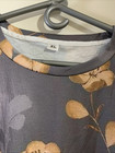 Women s New Casual Round Neck Printed Floral Quarter Sleeve T-shirt Top Pullover