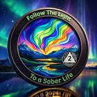     3 Year Sobriety Coin Aa Chip  Alcoholics Anonymous Recovery Medallion Token