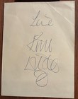 Kim Wilde Signed 6x8 Light Yellow Cut