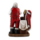 Adoring Santa With Baby Jesus Resin Statue  8  Tall  Catholic Decor And Devotion